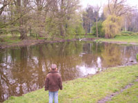 Hmmm, die reiger wil niet met mij op de foto